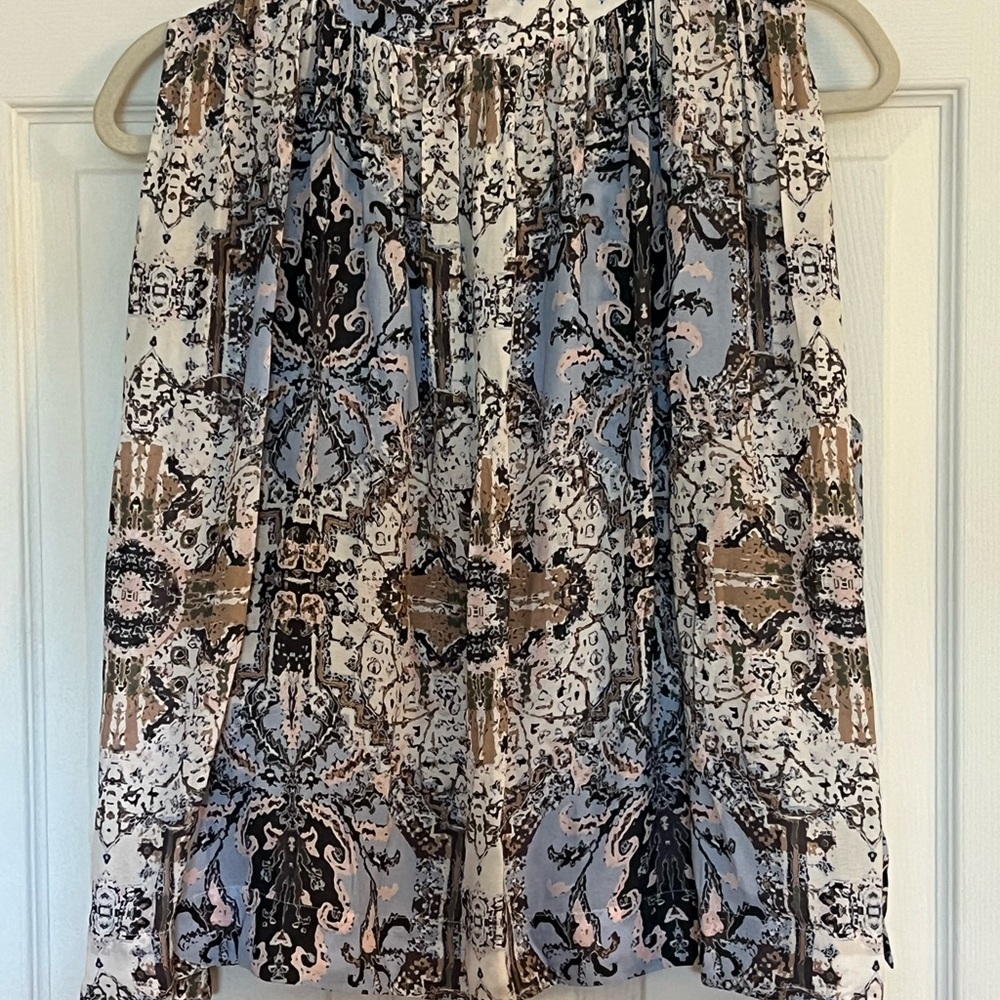 Free People Flowy Abstract Patterned Top - Picture 3 of 3